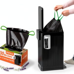 Dog Poop Bin Liners Pupzle 3.2 Gallon Heavy-Duty Lavender Bags (30)-0