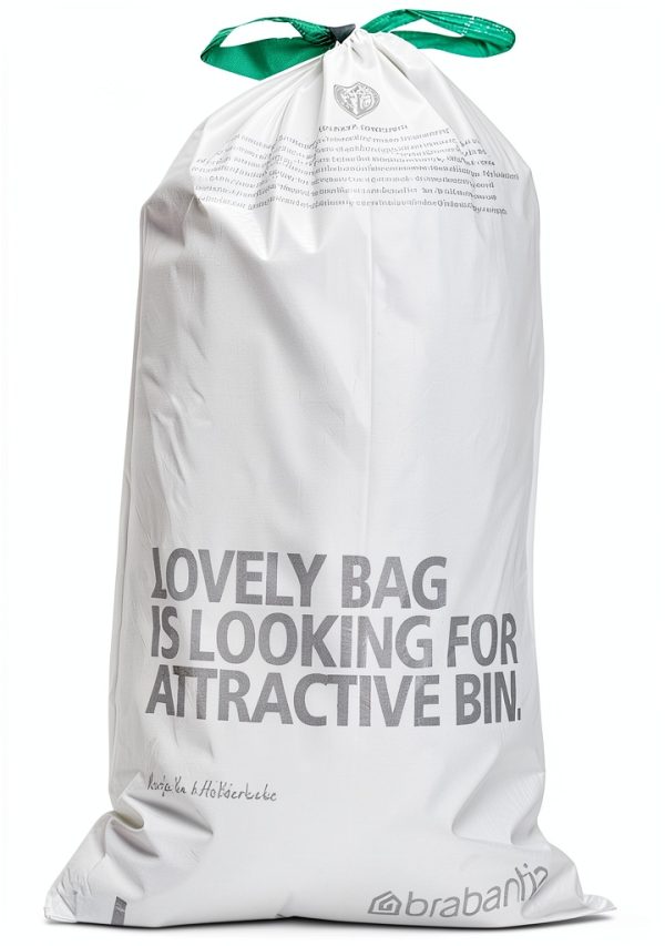 Brabantia Bin liners Can Liners 30L White HDPE Durable 20 Count Pack-3