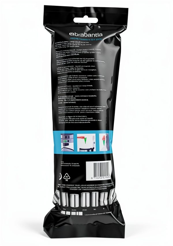 Brabantia Bin liners Can Liners 30L White HDPE Durable 20 Count Pack-1